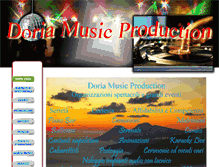 Tablet Screenshot of doriamusicproduction.com